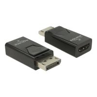 Delock Videoadapter - DisplayPort männlich zu HDMI weiblich - Schwarz - 4K30Hz (3840 x 2160)