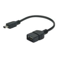 DIGITUS USB Mini-B - USB-A Adapter/ Konverter, OTG, 0,2m