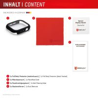 E.V.I. 02131, Displayschutz, Smartwatch, Transparent, Apple, Apple Watch 10 (42mm), Polycarbonat (PC), Gehärtetes Glas