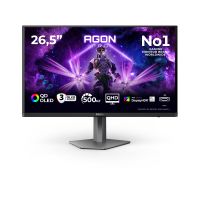 AOC AGON PRO AG276QKD2, 67,3 cm (26.5"), 2560 x 1440 Pixel, Quad HD, QD-OLED, 0,03 ms, Schwarz, Grau
