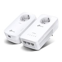 TP-LINK AV1300-AC1200-Gigabit-WLAN-Powerline-KIT mit Steckdose, 300 Mbit/s, IEEE 802.11a, IEEE 802.11ac, IEEE 802.11b, IEEE 802.11g, IEEE 802.11n, Type E/F, Gigabit Ethernet, 10,100,1000 Mbit/s, Wi-Fi 5 (802.11ac)