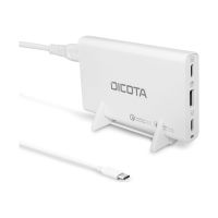 Dicota Netzteil - universell - 65 Watt - PD 3.0, QC 4.0+ - 3 Ausgabeanschlussstellen (2 x USB-C, USB)