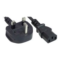 Manhattan Power Cord/Cable, UK 3-pin plug to C13 Female (kettle lead)