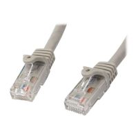 StarTech.com 2m CAT6 Ethernet Cable, 10 Gigabit Snagless RJ45 650MHz 100W PoE Patch Cord, CAT 6 10GbE UTP Network Cable w/Strain Relief, Grey, Wiring is UL Certified/TIA - Category 6 - 24AWG (N6PATC2MGR)