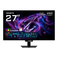 Gigabyte AORUS ELITE FO27Q24G 27” WOLED 2K QHD Gaming-Monitor, 67,3 cm (26.5"), 2560 x 1440 Pixel, Quad HD, OLED, 0,03 ms, Schwarz