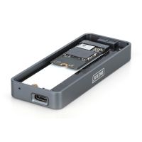 DIGITUS USB M.2 Festplattengehäuse, SSD, extern, NVMe , 20Gbps, USB 3.2 Gen2x2, Aluminium, inkl. Montagematerial