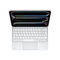 Apple Magic Keyboard - Tastatur und Foliohülle - mit Trackpad - hinterleuchtet - Apple Smart connector - QWERTZ - Deutsch - weiß - für 11-inch iPad Pro (M4)