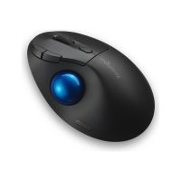 Kensington Pro Fit Ergo TB450 EQ - Trackball - ergonomisch - optisch - 7 Tasten - kabellos - 2.4 GHz, Bluetooth - kabelloser Empfänger (USB)