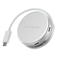 Satechi OntheGo 5-in-1, USB 3.2 Gen 2 (3.1 Gen 2) Type-C, HDMI, USB 3.2 Gen 1 (3.1 Gen 1) Type-A, USB Typ-C, UHS-I, 10000 Mbit/s, 60 Hz, Silber