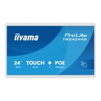 Iiyama ProLite TW2424AS-W3P - Android-PC - Touchscreen-PC - 1 RK3576 - RAM 4 GB - SSD - eMMC 32 GB - Mali-G52 MC3 - 1GbE, Wi-Fi 6, Bluetooth 5.3 - WLAN: 802.11a/b/g/n/ac/ax, Bluetooth 5.3 - Android 14 - Monitor: LED 60.5 cm (23.8")
