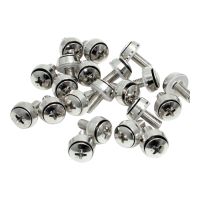 StarTech.com 100er-Pack M6 12mm Schrauben für 19 und 10 Zoll Serverracks, Netzwerkschränke und Gehäuse, Silber, TAA, Schraube, Edelstahl, 100 Stück(e), 568 g