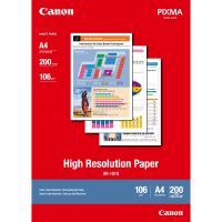Canon HR-101N Hochauflösendes Papier A4, 200 Blatt, Tintenstrahldrucker, A4 (210x297 mm), 200 Blätter, 106 g/m², Weiß, 200 Blätter