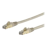 StarTech.com Startech 1m CAT6A Ethernet Cable, 10 Gigabit Shielded Snagless RJ45 100W PoE Patch Cord, CAT 6A 10GbE STP Network Cable w/Strain Relief, Grey, UL Certified Wiring/TIA - Category 6A - 26AWG (6ASPAT1MGR)