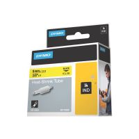 Dymo RhinoPRO Heat shrink tubing - Polyolefin - Schwarz auf Gelb - Rolle (0,9 cm x 5,5 m)