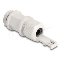 Delock Kabelverschraubung (M28) - Kabelbinder-Befestigung - gray (RAL 7035)