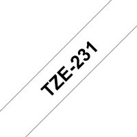 Brother TZE-231, Schwarz auf weiss, Gestanztes Etikett, TZe, Weiß, Tintenstrahl, Philippinen