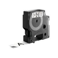 Dymo Original D1-Etikettenband | schwarz auf weiß | 19 mm x 7 m | selbstklebendes Schriftband | für LabelManager-Beschriftungsgerät, Schwarz auf weiss, D1, Polyester, Belgien, -18 - 90 °C, DYMO