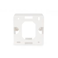 DIGITUS Aufputzrahmen für Keystone Leerdosen 80x80 mm, Deutscher Typ