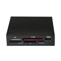 LogiLink Cardreader 3,5“ USB 2.0 All-in-1+USB - Kartenleser - All-in-one (CF I, CF II, MS, MS PRO, MMC, SD, MS Duo, xD, MS PRO Duo, RS-MMC, microSD, SDHC, microSDHC)