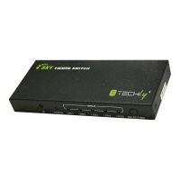Techly 5 IN 1 OUT HDMI Switch with Remote Control
