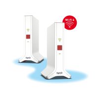 FRITZ! Mesh Set 4200, Rot, Weiß, 2x2/4x4, Netzwerk-Repeater, Leistung, WLAN, Dual-Band (2,4 GHz/5 GHz), Wi-Fi 6E (802.11ax)
