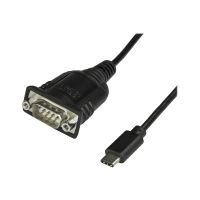 StarTech.com USB-C auf Seriell Adapter - USB C zu RS232 Kabel - USB Typ C auf DB9 Kabeladapter - Windows / MacOS / Linux kompatibel - Kabel USB / seriell - DB-9 (M)
