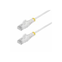 StarTech.com 2.5m White Slim CAT6 Ethernet Cable, Snagless, 28AWG, LSZH - Patch-Kabel - RJ-45 (M)