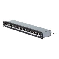 StarTech.com Startech - Patch Panel - 110 Abdrückgerät - Rack montierbar - CAT 6a - STP - RJ-45 X 24 - Silber - 1U - 48.3 cm (19")