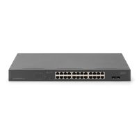 DIGITUS 24-Port Gigabit Netzwerkswitch, 19 Zoll, unmanaged, 2 Uplink Ports, SFP