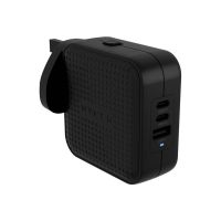 Hyper Targus HyperJuice - Netzteil - GaN - 70 Watt - QC 3.0, Power Delivery 3.0 + PPS - 3 Ausgabeanschlussstellen (USB, 2 x USB-C)