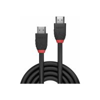 Lindy Black Line - HDMI-Kabel - HDMI männlich zu HDMI männlich - 1 m - Dreifachisolierung - Schwarz - rund, 8K60Hz (7680 x 4320)