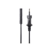 StarTech.com StarTech 2m (6ft) Laptop Power Cord, EU Plug to C7, 2.5A 250V, 18AWG, Notebook / Laptop Replacement AC Power Cord, Printer/Power Brick Cord, Europlug to IEC 60320 C7 - Laptop Charger Cable, Black (752E-2M-POWER-LEAD)