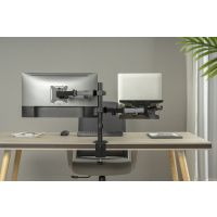 DIGITUS Single Monitorhalterung & Notebookhalterung, 1x32", 2x 9 kg
