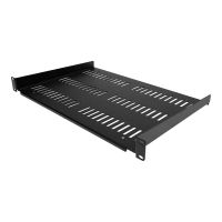 StarTech.com 1HE 19 Zoll Fachboden für netzwerk schrank - Freitragende perforierte Rack ablage für Serverschrank/Rack - Frontmontage - Belastbarkeit 25kg - 30cm tiefe - belüftet (SHELF-1U-12-FIXED-V)