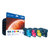 Brother LC1100HYVALBP, Hohe (XL-) Ausbeute, Schwarz, Cyan, Magenta, Gelb, 4 Stück(e), 900 Seiten, 750 Seiten, Multipack