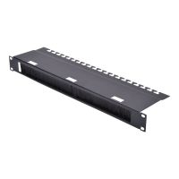 DIGITUS Kabeldurchführungspanel mit Bürstenleiste für 483 mm (19")-Schränke, 1HE