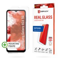 DISPLEX Panzerglas (10H, 2D) für Samsung Galaxy A14 5G, Eco-Montagerahmen, kratzer-resistent, Samsung, Galaxy A14 5G, Trockene Anwendung, Schlagfest, Kratzresistent, Staubresistent, Transparent, 1 Stück(e)