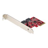 StarTech.com 2 Port PCIe SATA RAID Kontroller - PCIe SATA hardware RAID Controller - PCIe Festplatten/SSD RAID Controller/Karte - Full/Low Profil Blende - ASM1062R SATA RAID (2P6GR-PCIE-SATA-CARD)