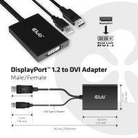Club 3D DisplayPort auf Dual Link DVI-D Aktiver Adapter HDCP ON