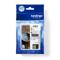 Brother LC422VAL, Schwarz, Cyan, Magenta, Gelb, 4 Stück(e), 550 Seiten, 550 Seiten, Multipack