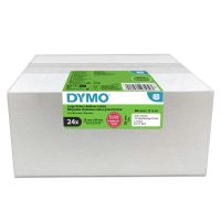 Dymo Original LabelWriter Rücksendeadressetiketten | 25mm x 54mm | 24 Rollen mit je 500 leicht ablösbaren Etiketten (12.000 Stück) | selbstklebend | Beschriftungsgerät für LabelWriter Etikettendrucker, Weiß, Papier, Forest Stewardship Council (FSC), 5,4 c