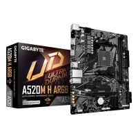 Gigabyte A520M H ARGB Mainboard – Unterstützt AMD Ryzen 5000 Prozessoren, bis zu 5100 MHz DDR4 (OC), PCIe 3.0 x4 M.2, 1-GbE-LAN, USB 3.2 Gen 1, AMD, Sockel AM4, AMD Ryzen 3000 Series, AMD Ryzen 4000 Series, AMD Ryzen 5000 Series, AMD Ryzen PRO 3000 Series