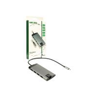 Inter-Tech Argus GDC-802 - Dockingstation - USB-C 3.1