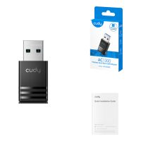 CUDY WU1300S, Kabellos, USB, WLAN, Wi-Fi 5 (802.11ac), 867 Mbit/s, Schwarz