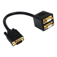 StarTech.com StarTech 30cm VGA auf 2x VGA Splitter-Kabel - St/Bu - VGA HD15 Y-Verteiler Stecker/Buchse - Vergoldet - VGA-Splitter - HD-15 (VGA)