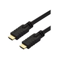 StarTech.com Startech 10m(30ft) HDMI 2.0 Cable, 4K 60Hz Active HDMI Cable, CL2 Rated for In Wall Installation, Long Durable High Speed Ultra-HD HDMI Cable, HDR 10, 18Gbps, Male to Male Cord, Black - Al-Mylar EMI Shielding (HD2MM10MA)