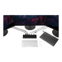 StarTech.com USB-C Dockingstation - Drei 4K Monitor Docking station mit zwei DisplayPort & HDMI - 100W Power Delivery - USB-C, 4x USB-A Hub - USB 3.1 Gen 1 Typ-C Dock - Windows & Mac (DK30CH2DEPUE)