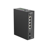 D-Link DIS 210G-06P - Switch - industriell - Smart - 4 x 10/100/1000 (PoE+)