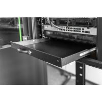DIGITUS Abschließbare Schublade für 482,6 mm (19") Netzwerk- und Serverschränke, 1HE