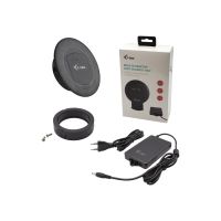 i-tec Built-in Desktop Fast Charger - Netzteil - 96 Watt - 3 A - QC 3.0 - 4 Ausgabeanschlussstellen (3 x USB Typ A, USB-C)